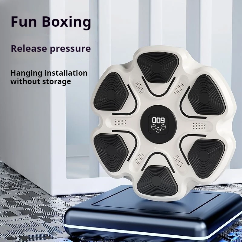 Music Boxing Trainer Intelligent Bluetooth music boxing wall target fitness exercise training equipment Children's and adult boxing machines