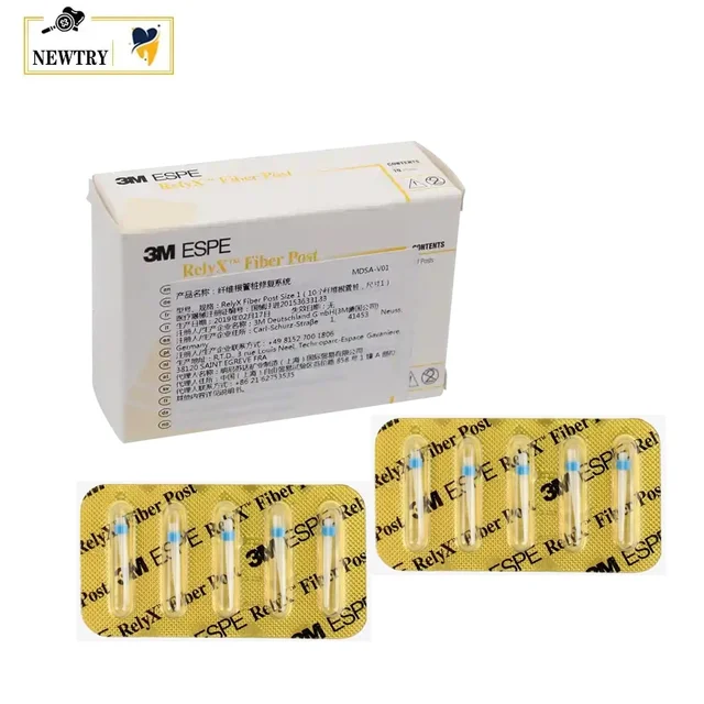 Dental 3M ESPE Fiber Posts 10Pcs/box Dentistry Orthodontic Root Canal Pile Drill Oral Tooth Refill Restorative Filling Materials