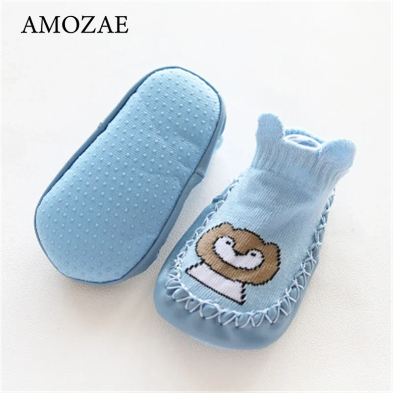Unisex Newborn Animal Pattern Infant Funny Foot Socks Anti-Slip Baby Boy Girl Socks With Rubber Soft Soles Baby Girl Cute