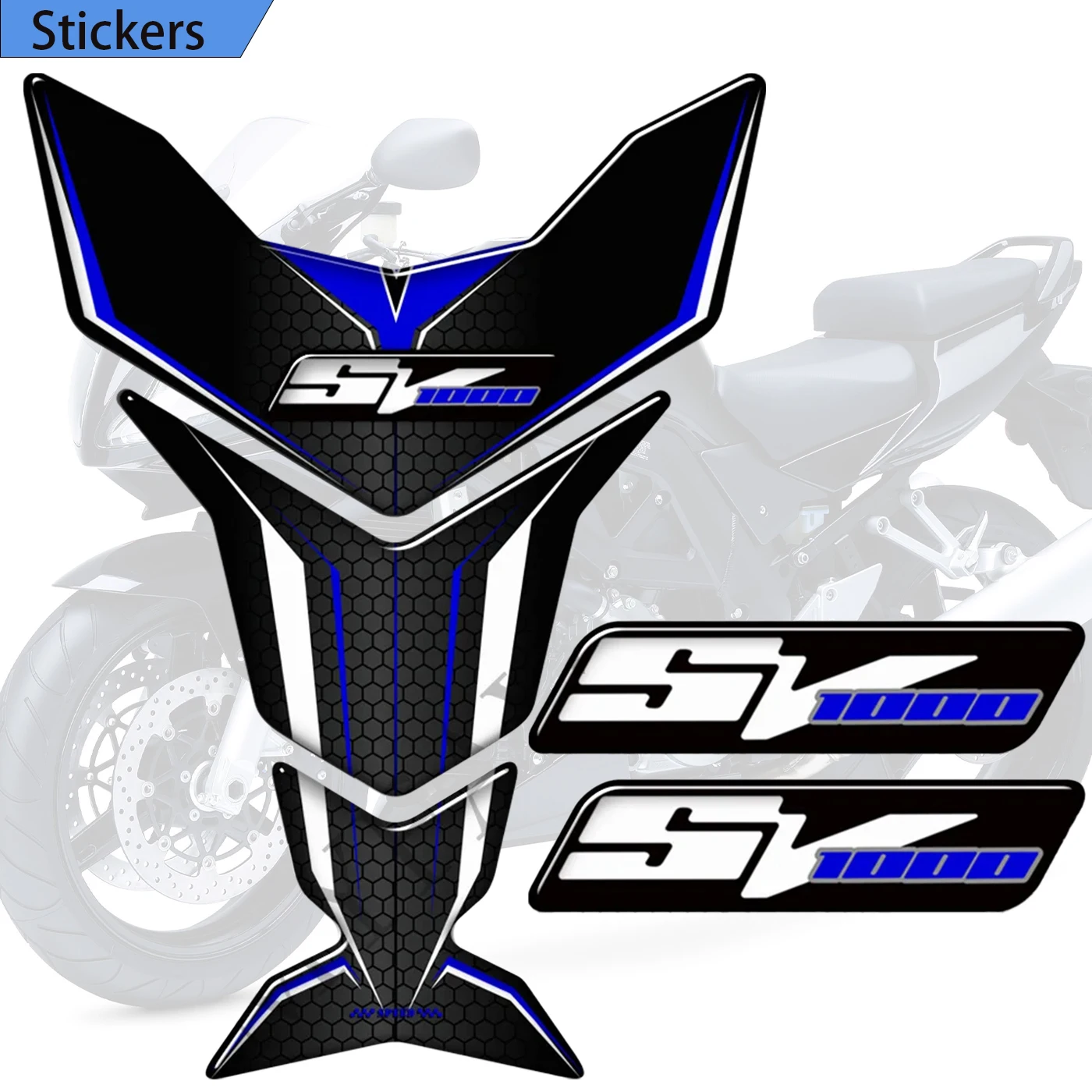 SV1000 SV 1000 S Fit Suzuki SV1000 SV 1000 S Tank Pad Fuel Protector  Stickers Decals Knee maisto 1 12 suzuki gsx r1000 fuel tank alloy motorcycle genuine classic brand die casting model collectible gift toy