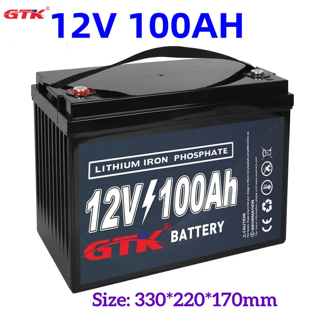 GTK 新しい 12V 100AH 200AH 300AH リン酸鉄リチウム LiFePO4 