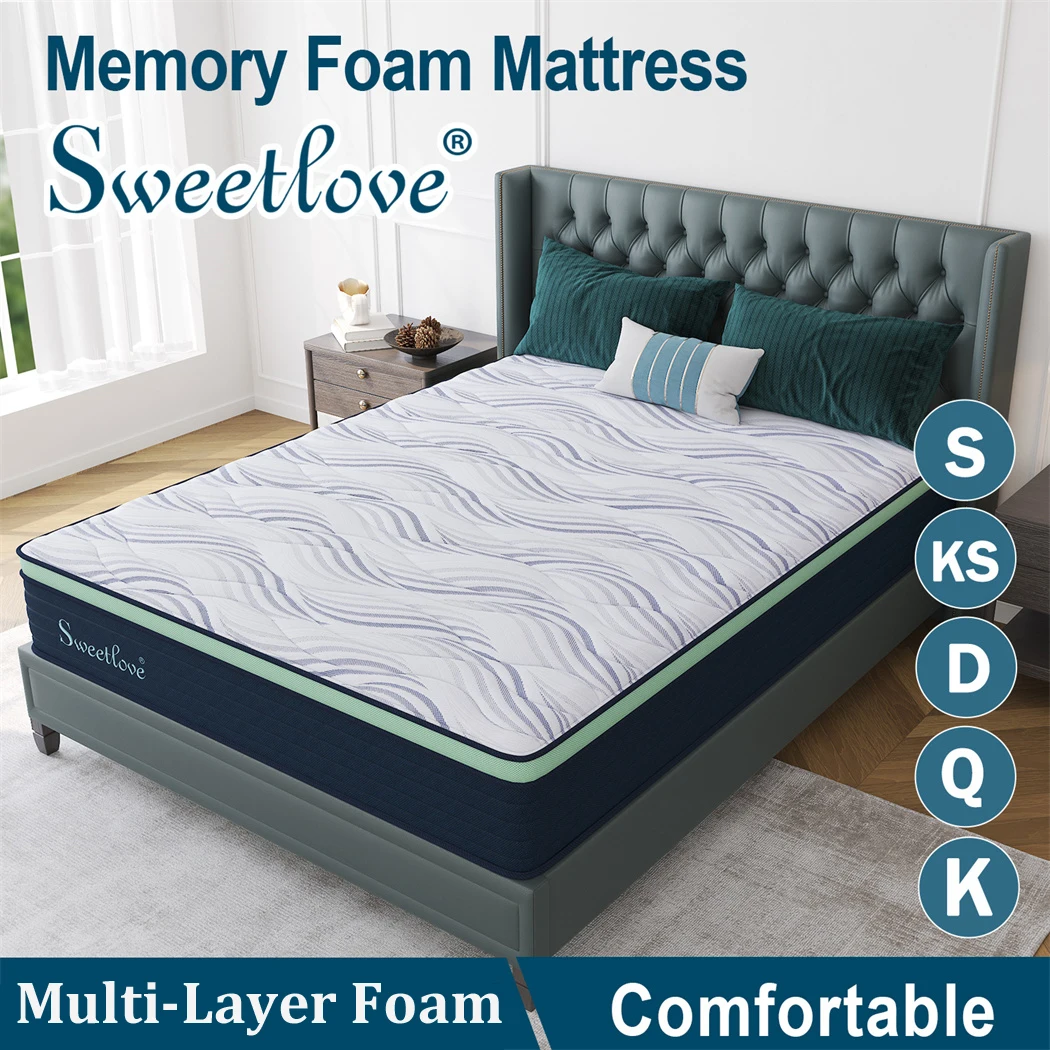 Queen Double King Single Bed Mattress Memory Foam No Spring