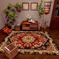 Persian Style Luxury Large Living Room Carpet Washable Room Decor Home Floor Mats Lounge Soft Rugs Non-slip Bedroom Bedside Rug 1