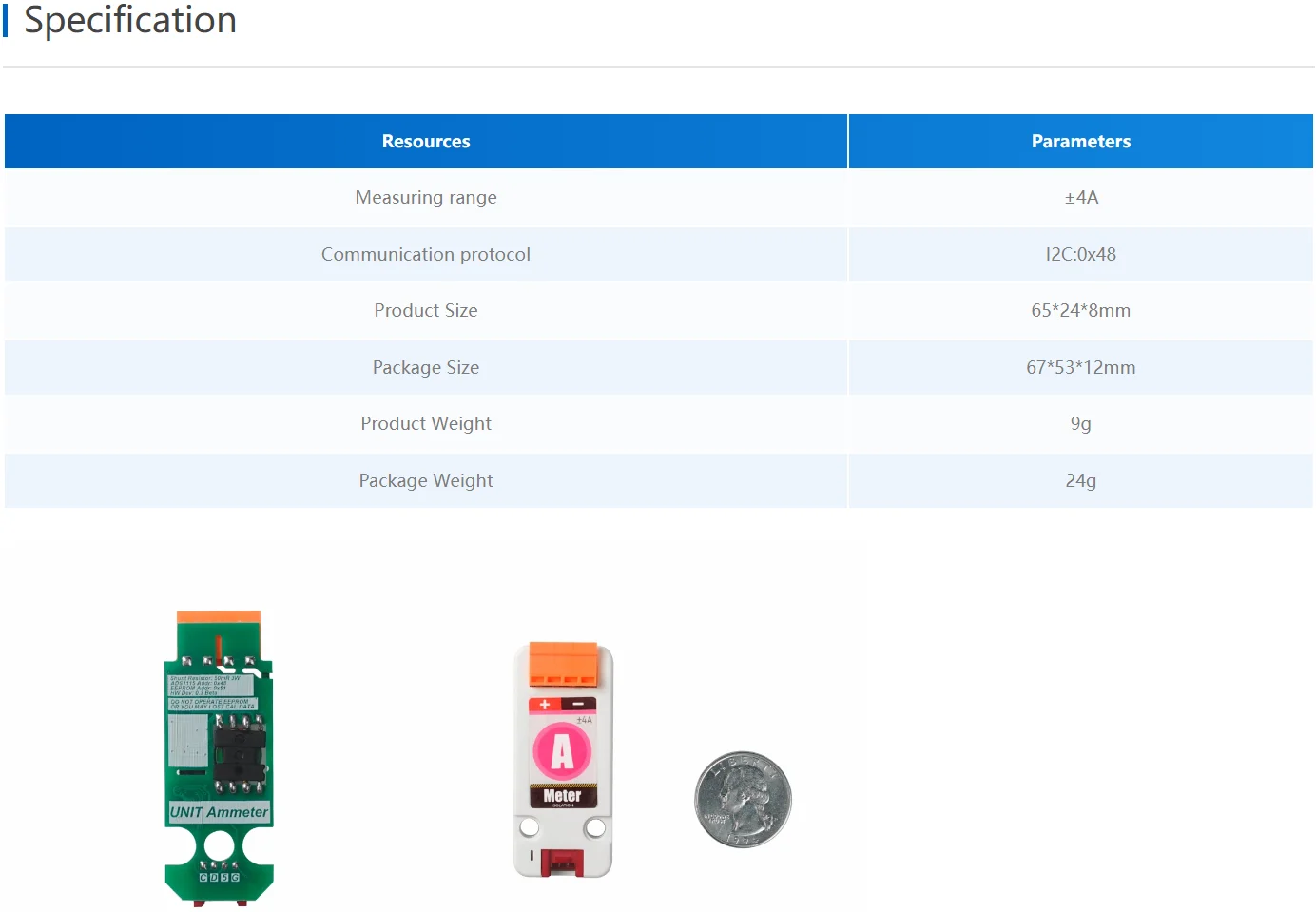 Official Ammeter Unit (ADS1115)