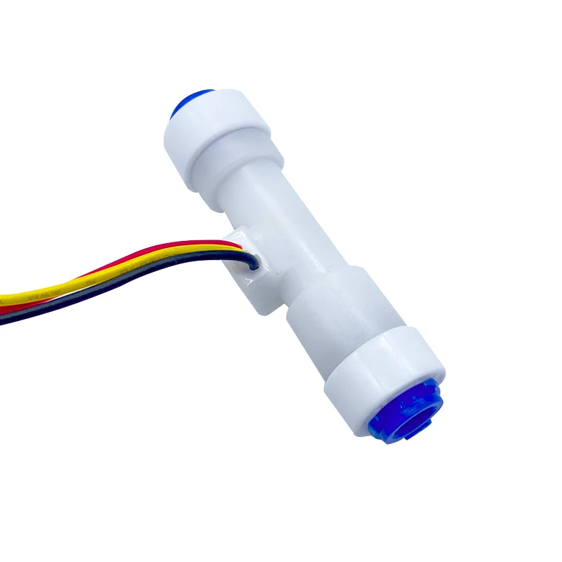 1/4 Quick Connect Water Flowmeter Sensor OEM Turbine Flow Sensor POM Material Water Flow