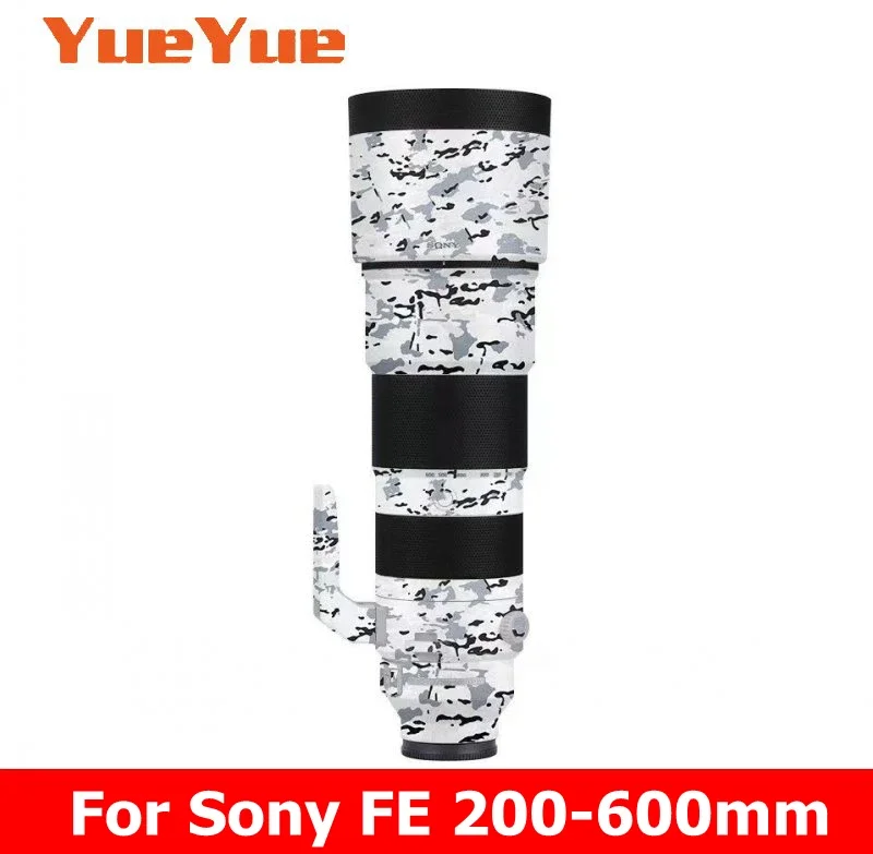 Camera Lens Decal Camera Lens Decal Skin For Sony FE 200-600mm Vinyl Wrap Film Protective Sticker FE 200-600 F5.6-6.3 F/5.6-6.3 G OSS SEL200600G