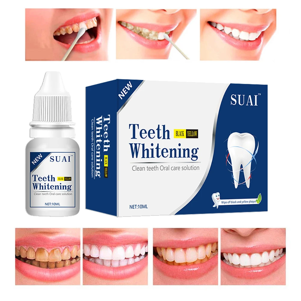 Teeth Whitening Essence Serum Oral Hygiene Care Cleaner Whiten Teeth Whitener Remove Plaque Stains Fresh Breath Dental Tools