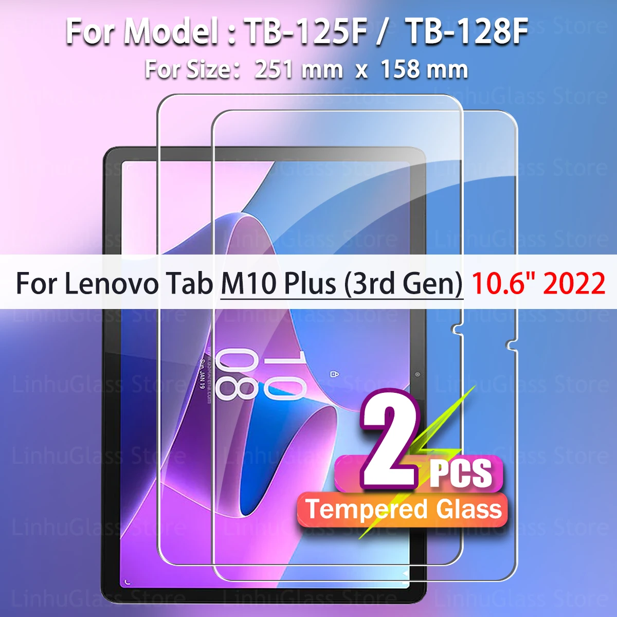 Premium 2-Pack Tempered Glass Screen Protector