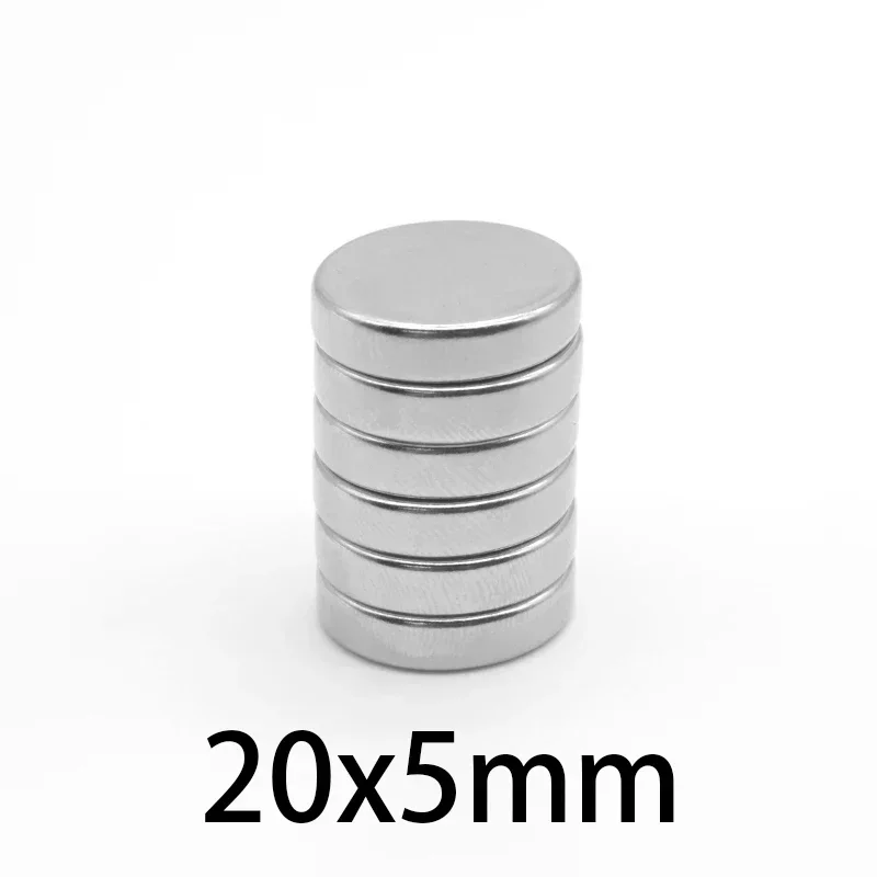 2/5/10/15/20/30PCS 20×5 mm Round Rare Earth Neodymium Magnet N35 Disc Search Magnet  20x5mm  Permanent Magnet 20*5 mm