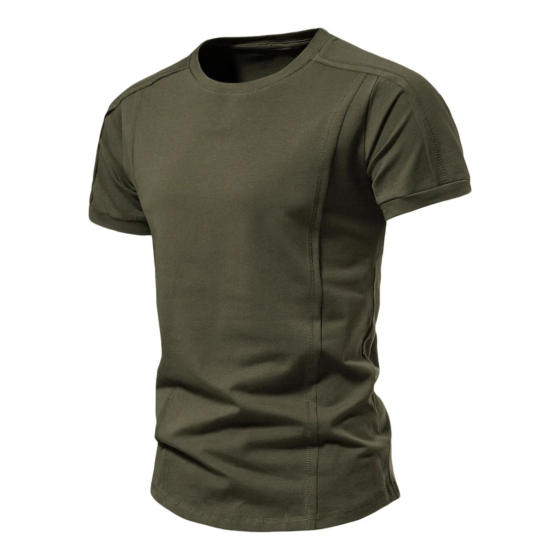 

Summer New Short Sleeve Men's Sports T-shirt Cotton Blend Casual Tshirt