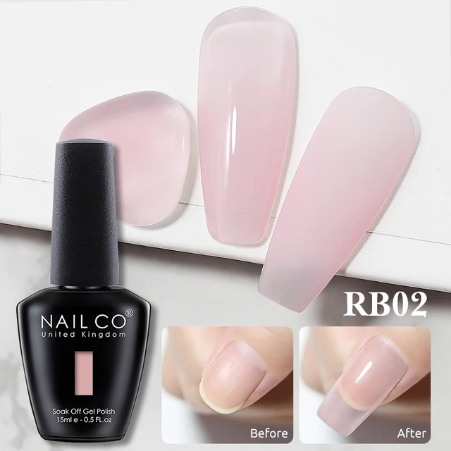 Rubber Base Gel Nail Polish Manicure 15ml 3