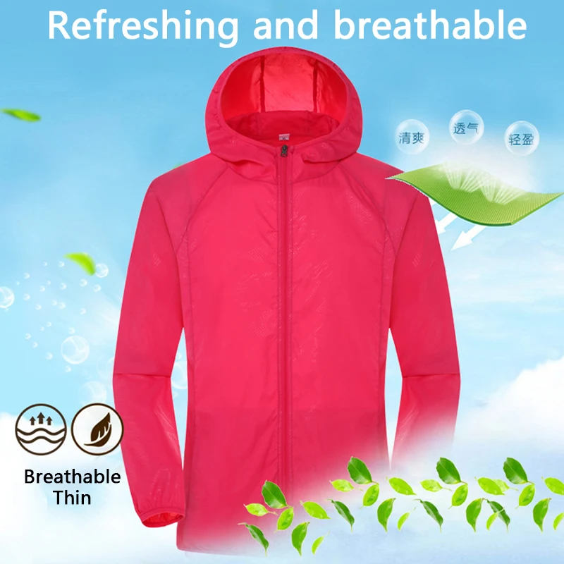 Manteau de pêche imperméable à séchage rapide pour femme, imperméable unisexe, vestes de protection solaire en plein air, coupe-vent respirant léger