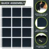 Rubber Top Exercise Puzzle Mat 3/4-inch, 24 SQFT, 6 Tiles, EVA Foam Interlocking Tiles for Home Gym Protective Flooring 6