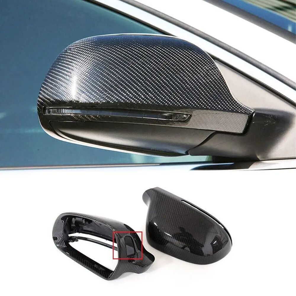 

Carbon Fiber Car Side View Mirror Caps For Audi A4 B8 A5 A6 S5 A6L A8L Q3 S8