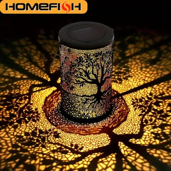 HOMEFISH Vintage Hanging Solar Lantern 1