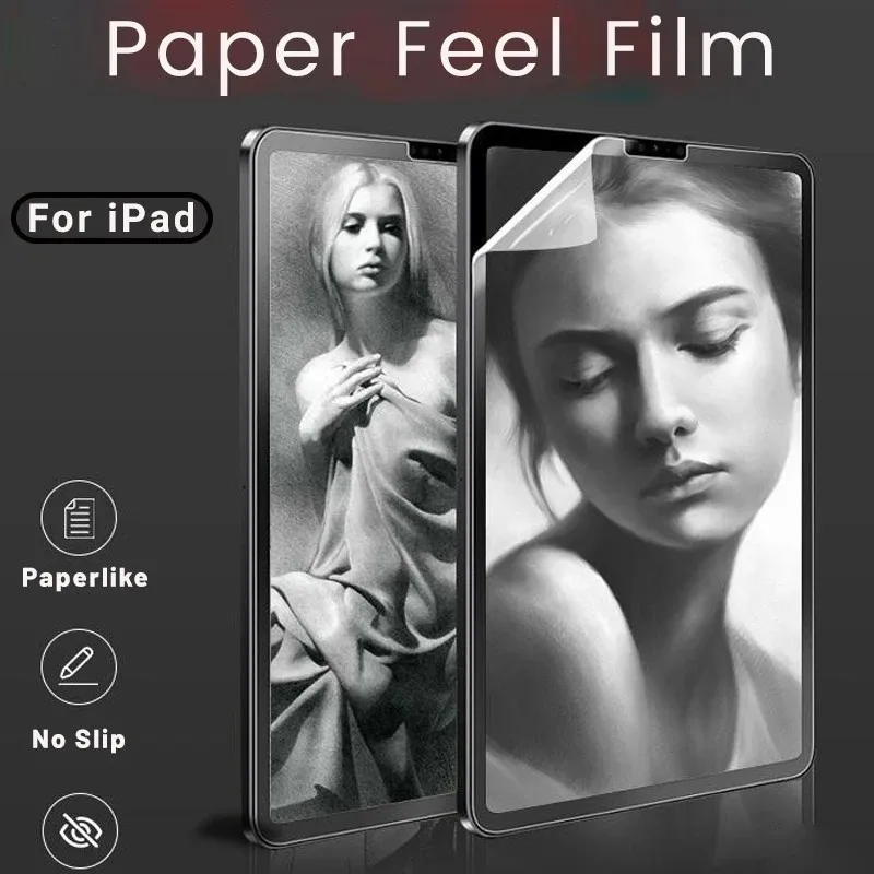 

Paper Feel Screen Protector Film for IPad Pro 13 2024 10.9 10th 10.2 9th 8 7 Air 5 4 3 2 1 9.7 5th 6th Mini 6 Pro 12.9 11 20-18