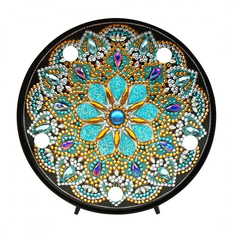 Illuminated Mandala Diamond Painting Night Lamp