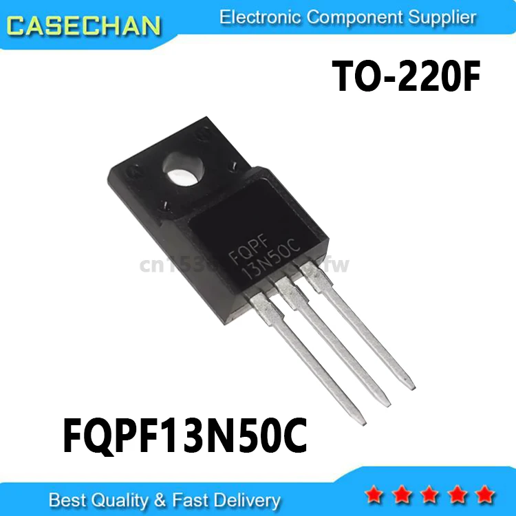 10PCS New and Original FQPF13N50CF FQPF13N50 13N50 FQPF13N50C TO-220F ...