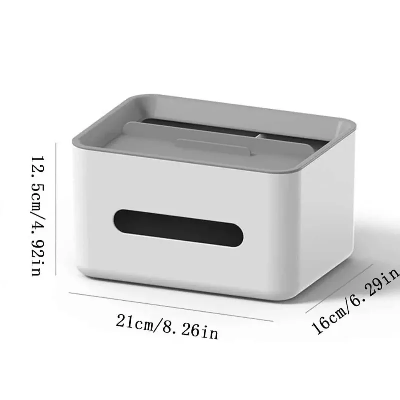 Box of Tissue Box Napkin Holder Remote Control Storage Desk - Image 2