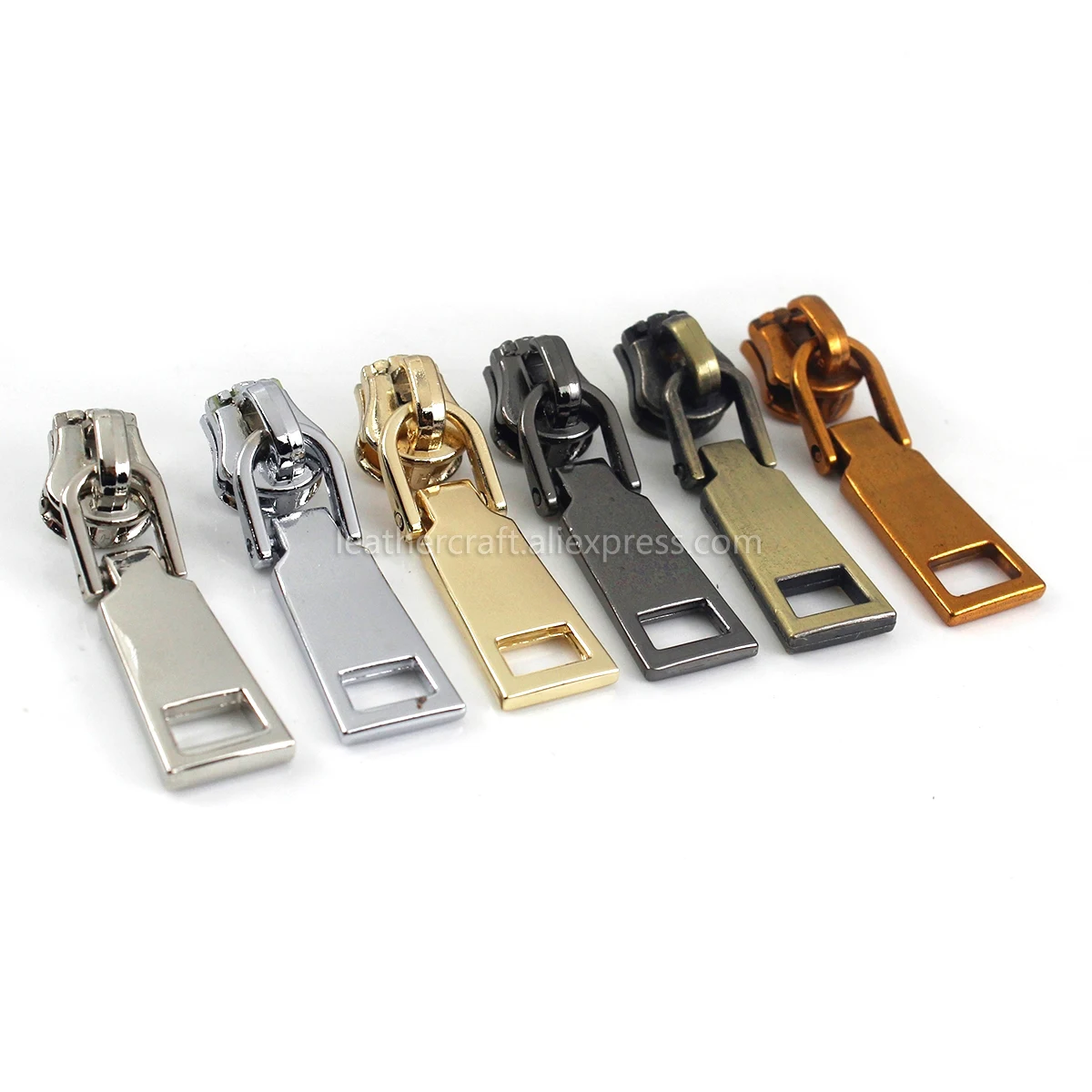 Metal 5# Zipper Sliders For Jackets Clothes Coat Head Pullers Zip Repair Kit 20Pcs DIY Bag Sewing Accessories 7 colors