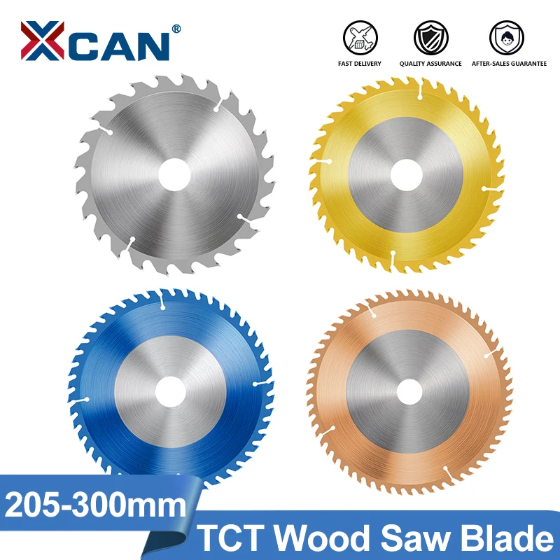 XCAN Saw Blade 205-300mm Wood Saw Blade Carbide Tipped TCT Wood Cutting Disc Woodworking Tools cmcp 165mm circular saw blade tct carbide saw blade for woodworking cutting tools wood cutting disc