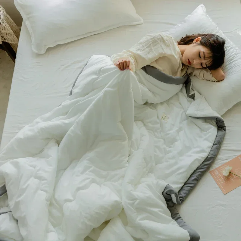 لحاف صيفي مبرد خفيف الوزن مع نسيج تبريد، بطانية تب...