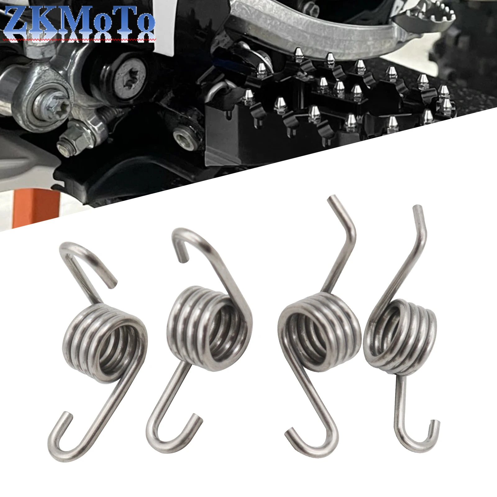 Motorcycle Foot Peg Spring For Husqvarna TC65 TC85 TC125 TC250 TC FC FE TE FS 65-501 For KTM EXC EXCF XC XCF XCW XCFW SX SXF motorcycle accessories motorcycle footrests motorcycle foot pedals