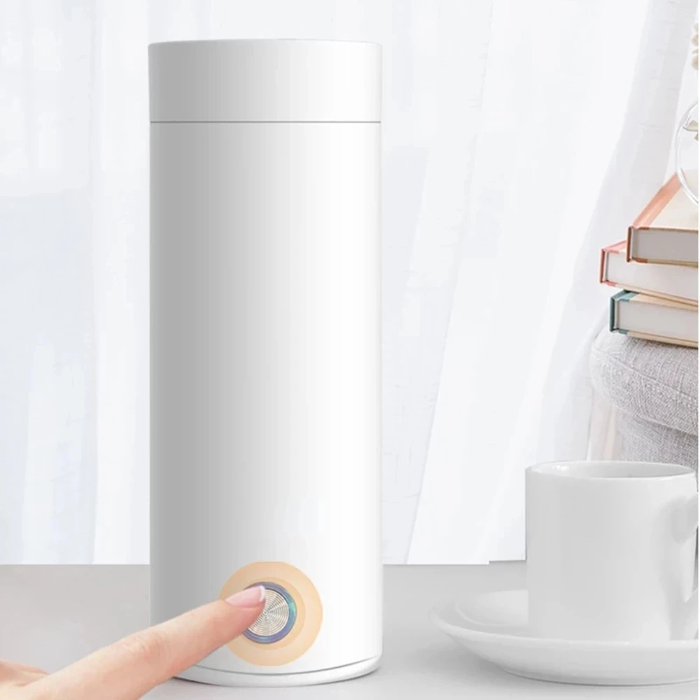 

NONE 400ml Portable Electric Kettle Heat Preservation Cup Tea Coffee Travel Boiling Water Heat Preservation Intelligent Kettle K