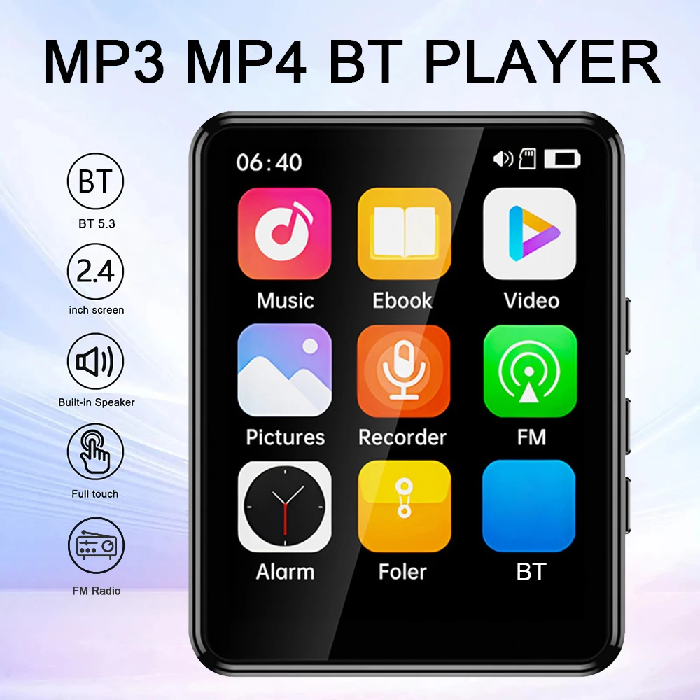 Ŀ ִ  ׷ ÷̾, MP3 ÷̾, FM   å, 2.4 ġ ġũ Bluetooth-Compatible5.3, 16 GB, 32 GB, 64GB