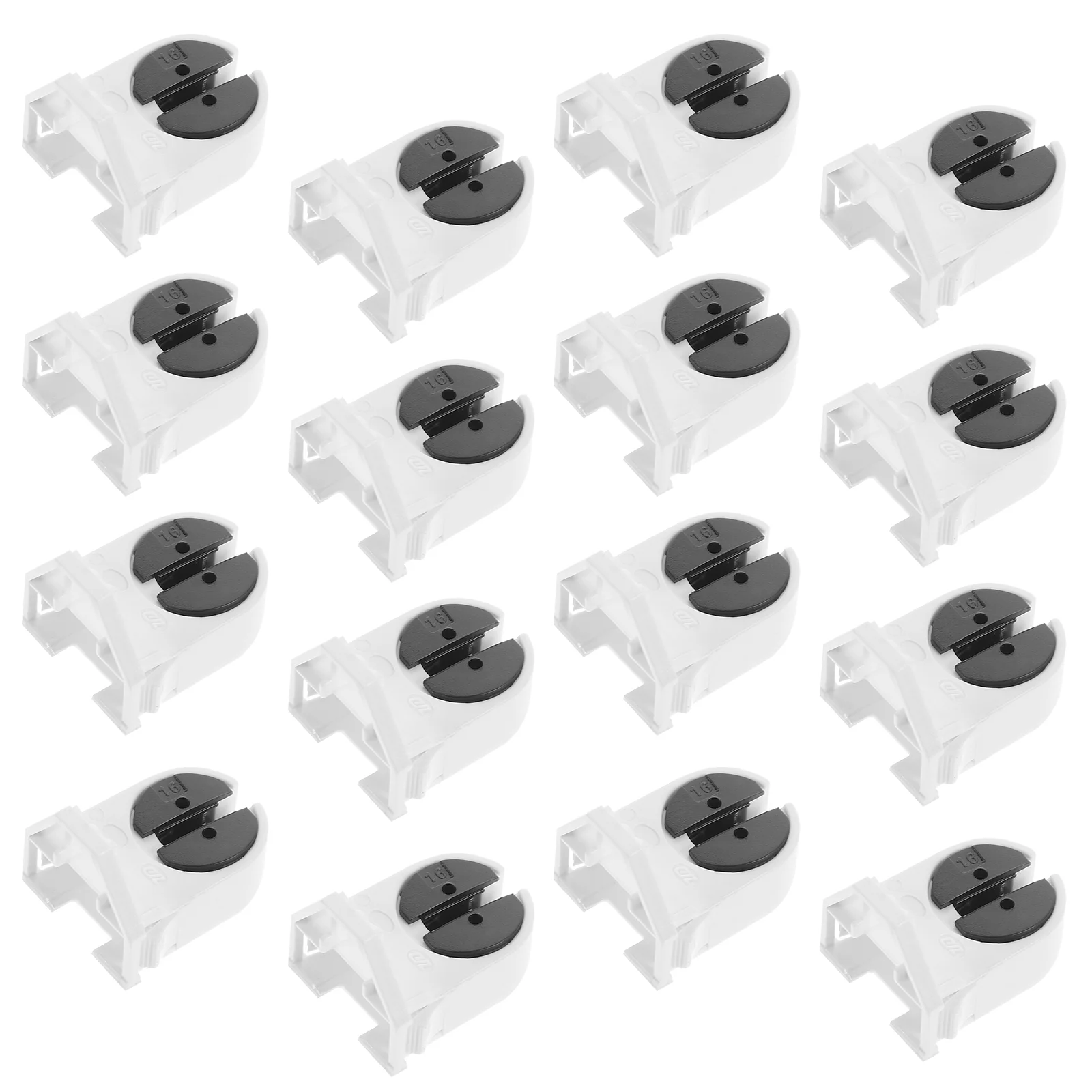 

20 Pcs Kickstand Screw Light Bulb Holder Fluorescence Tombstone Lamp Socket Abs Holders Converter