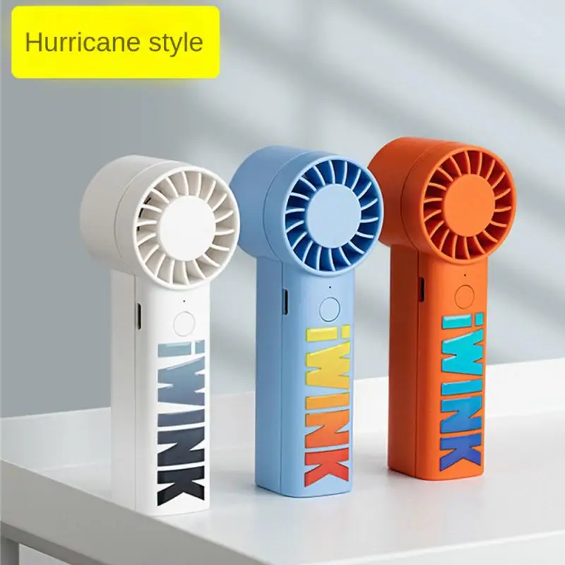 

Hand-held Cooling Fans Small And Light 61 Blowing Angle Strong Wind Large Battery Capacity Long-lasting Endurance Mute Operation