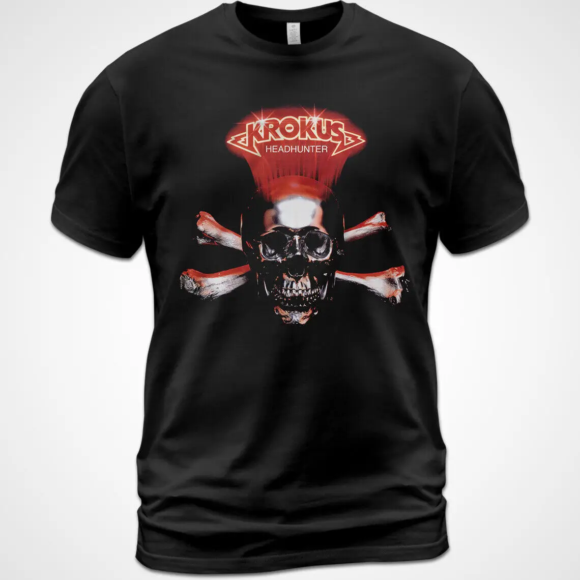 T-Shirt In Cotone Krokus Headhunter Album Tee Chris Von Rohr Fernando Von Arb