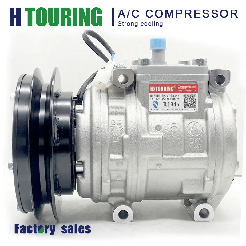

AC Compressor For Komatsu Excavator PC200-6 John Deere Tractor 10PA15C 447200-0240 447100-3460 447300-1440 20Y9793110 4472000240