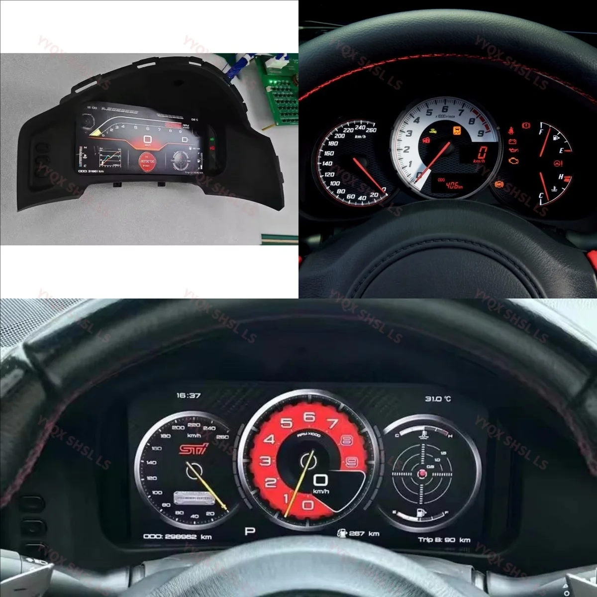 Para Toyota 86 y Subaru BRZ 2016-2019, Panel de Instrumentos LCD, Tablero de Mandos, Velocímetro GPS, Cabina Virtual, Tacómetro, Reloj 2
