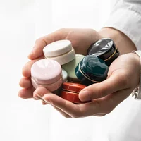 Small Ceramic Jar with Lid Powder Small Porcelain Bottle Portable Cosmetic Cream Packaging Box Retro Rouge Lipstick Ointment Jar 1