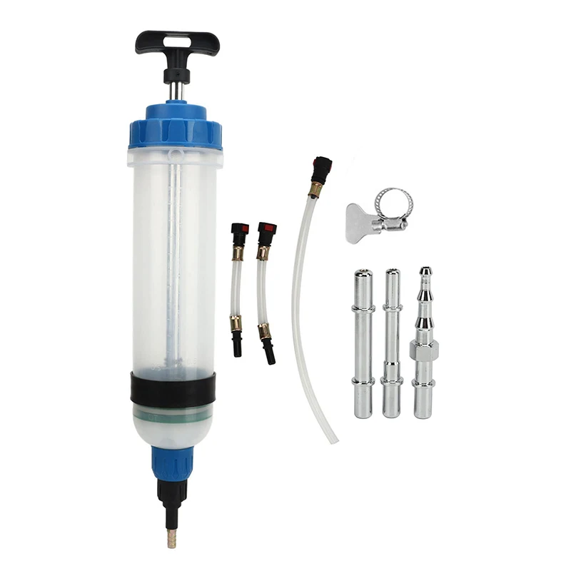 Extracteur de Liquide de Frein 1,5 L avec Adaptateurs Seringue à Huile Manuelle en ABS PA