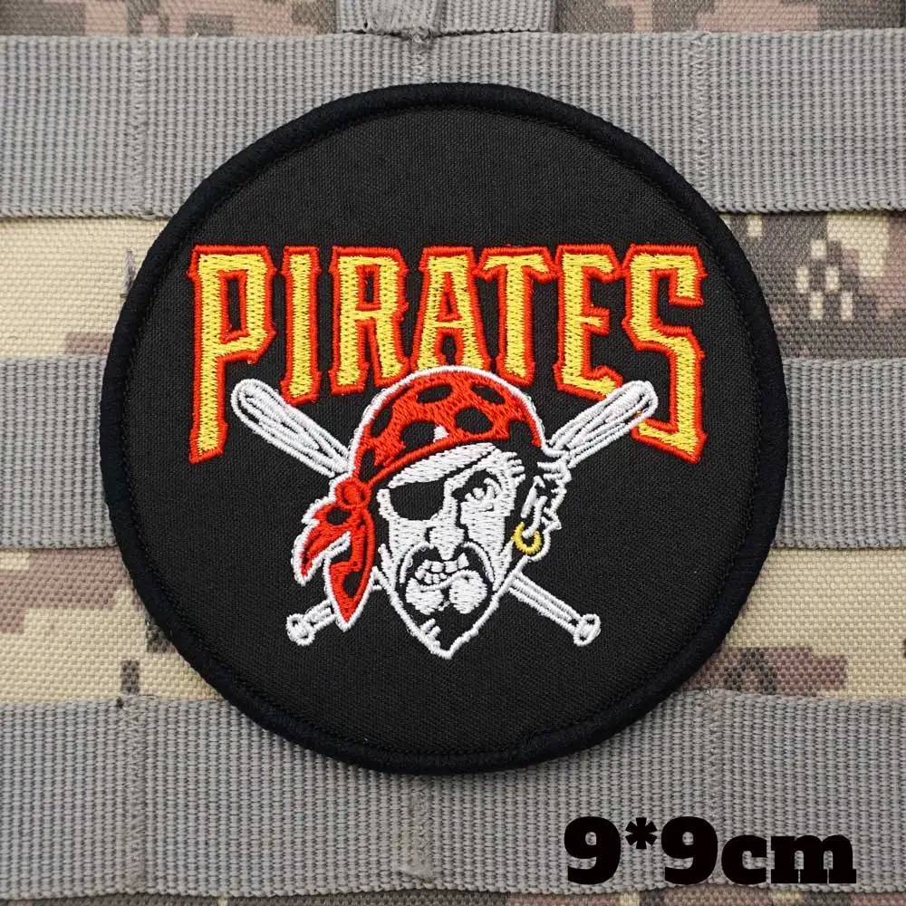 Pittsburgh Pirates Baseball Club Military Tactical Embroidered Patches  Print Badge with Hook Backing for Clothing - AliExpress