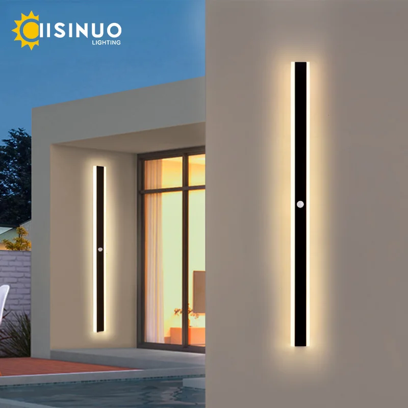 รูปสินค้า โคมไฟ LED กันน้ำกลางแจ้ง พร้อม Motion Sensor