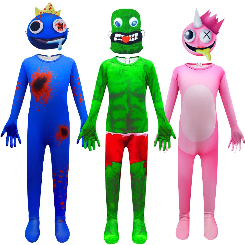 2022 Halloween Costumes For Kids New Rainbow Friend Game Cosplay Boys Girls  Bodysuit And Mask Cartoon Carnival Party Clothing - Cosplay Costumes -  AliExpress