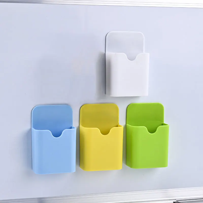 Pencil Case Whiteboard Magnetic Storage Pencil Box Chalk Box Board Eraser Magnetic Hanging Plastic 1PC