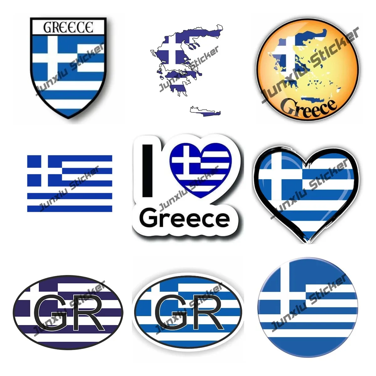 25 Pieces Greece Travel Stickers Perfect for Scrapbooking, Journal