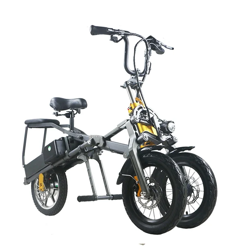 Hot Selling bicycle 3 wheels folding for elderly 50w adult electric