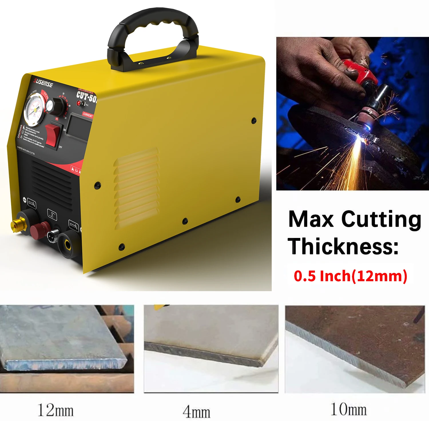 Máquina de corte por Plasma CNC Susemse con arco piloto y inversor de CC de 10-50A, 110/220V sin HF CUT50P