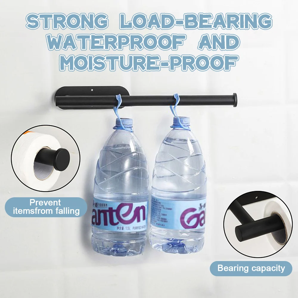 Toilet paper holder Wall Mounted Toilet Paper Holder Towel Holder for Kitchen Stainless Steel Cabinet Paper Roll Storage Hanger Bathroom Accessories paper towel holder toilet roll holder