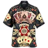 Men's 2024 Casual 3D Shirts Playing Card Printed Fun Shirts Street men's Summer Short Sleeved Clothing Men's Outdoor Clothing 5