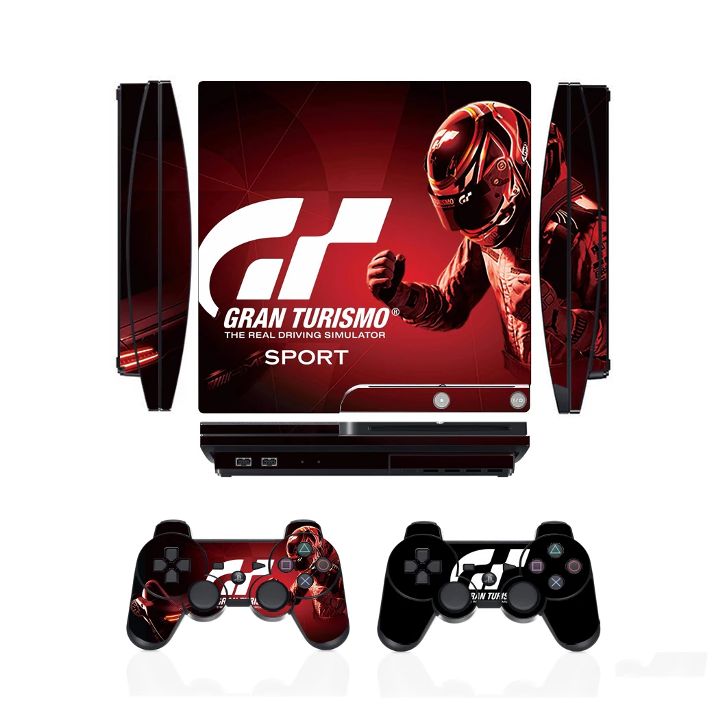  PS3 슬림 플레이 스테이션 3 슬림 및 2 컨트롤러 스킨 스티커, 자동차 2651 비닐 스킨 보호기