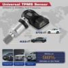 4pcs Autel 2IN1 MX-Sensor Dual Frequency 315MHz + 433MHz OE-Level Universal Programmable TPMS Sensors for Tire Pressure TS508WF 4