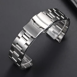 Premium Universal Stainless Steel Diving Watchband Bracelet - 22mm (Silver)