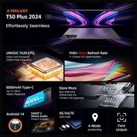 Teclast T50 Plus Android 14 Tablet 11" 2K 90Hz High Refresh 6GB +256GB UNISOC T620 8000mAh Battery 8MP+13MP Camera 4G Tab 2