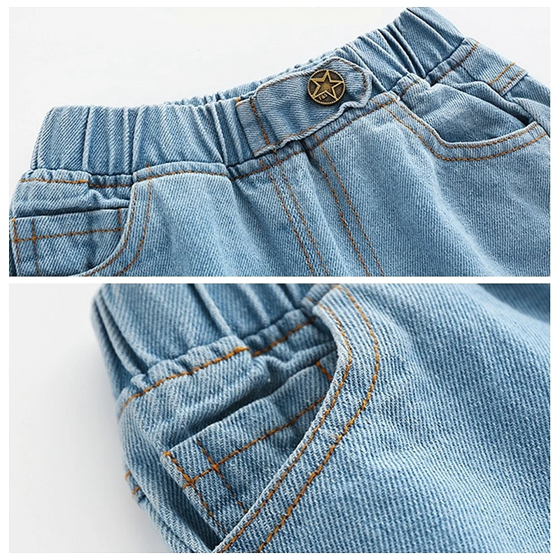 XUANMU Boys Jeans Spring Autumn New Fashion Baby all-match Foreign Style Long Pants Children's Casual Pants Trend XB082_voghion.com